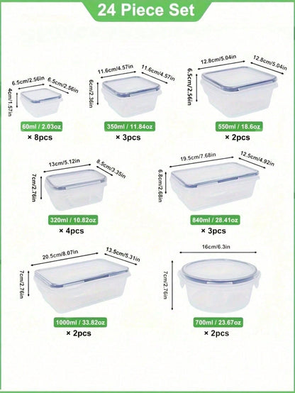 24/48-Piece Airtight Food Storage Set
